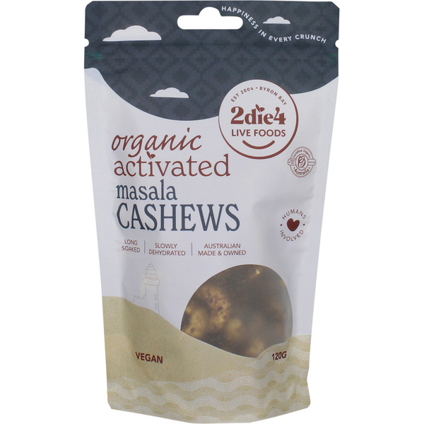 2DIE4 LIVE FOODS Organic Activated Masala Cashews