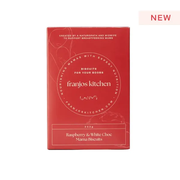 Franjo's Kitchen Mama Biscuits Raspberry & White Choc New