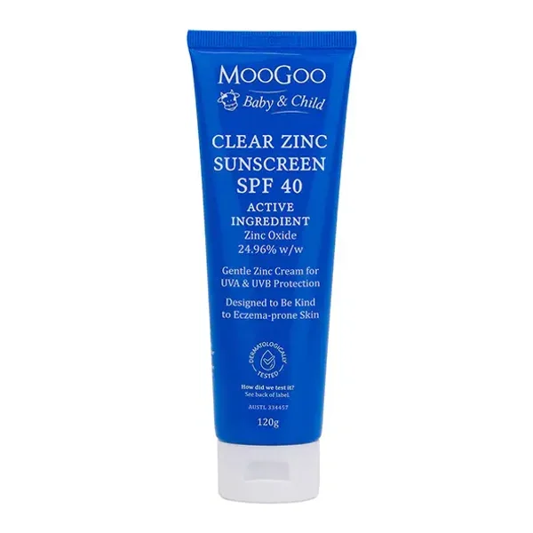 Moogoo BABY Clear Zinc Sunscreen SPF40 120g