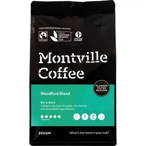 Montville Coffee Coffee Ground Plunger Woodford Blend