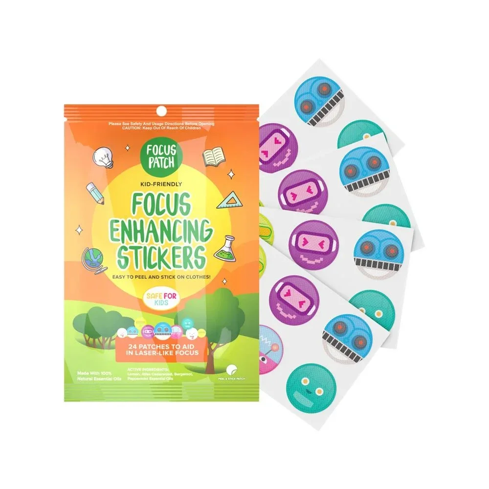 NATPAT Organic Focus Stickers x 24 Pack