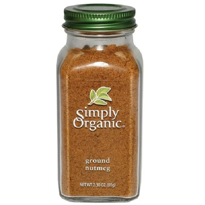 Simply Organic Nutmeg Ground LARGE GLASS 65g
