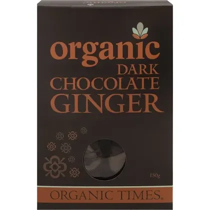 Organic Times Chocolate Ginger 150g
