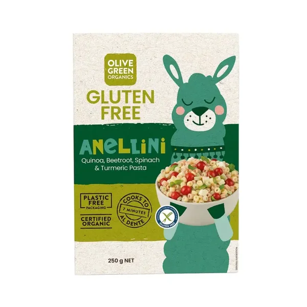 Olive Green Organics GF Pasta Baby Anellini 250g