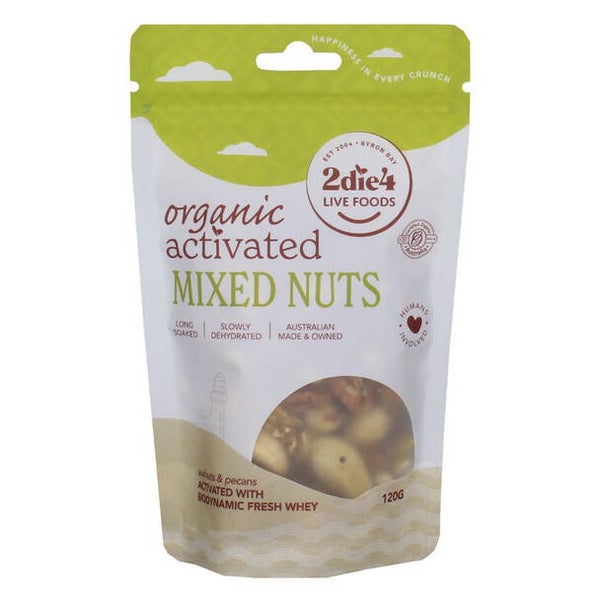2DIE4 LIVE FOODS Organic Activated Mixed Nuts with Fresh Whey