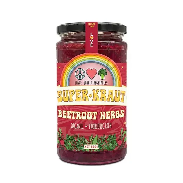 Peace Love & Vegetables SuperKraut  Beetroot & Herbs - 650g