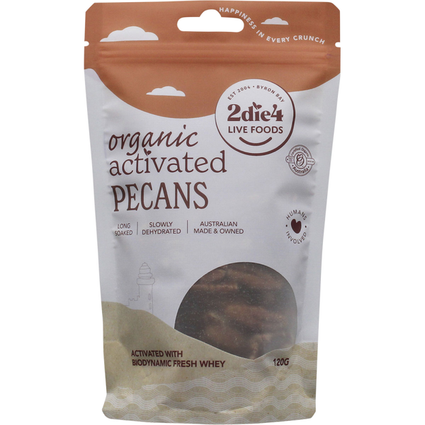 2DIE4 LIVE FOODS Organic Activated Pecans with Fresh Whey
