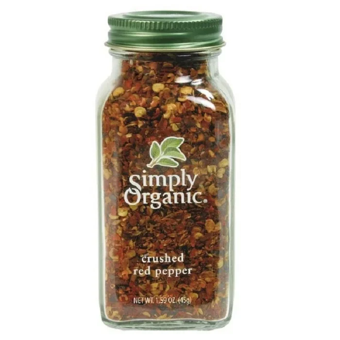 Simply Organic Crushed Hot Red Pepper LARGE GLASS 45g
