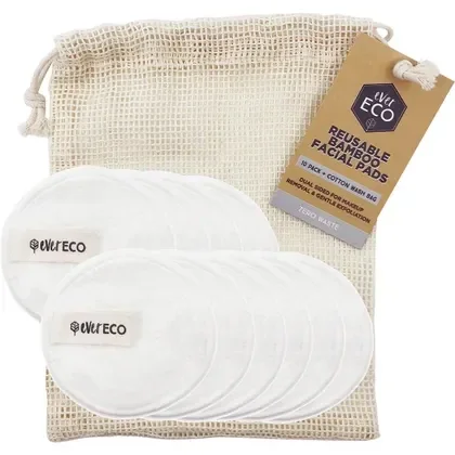 Ever Eco Reusable Bamboo Facial Pads/Makeup removal pads 10pk