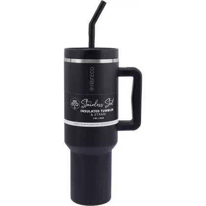 Ever Eco Insulated Tumbler with Handle & Straw 1.18L