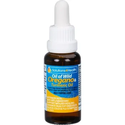 Solutions 4 Health Oil of Wild Oregano with Turmeric Oil 25ml