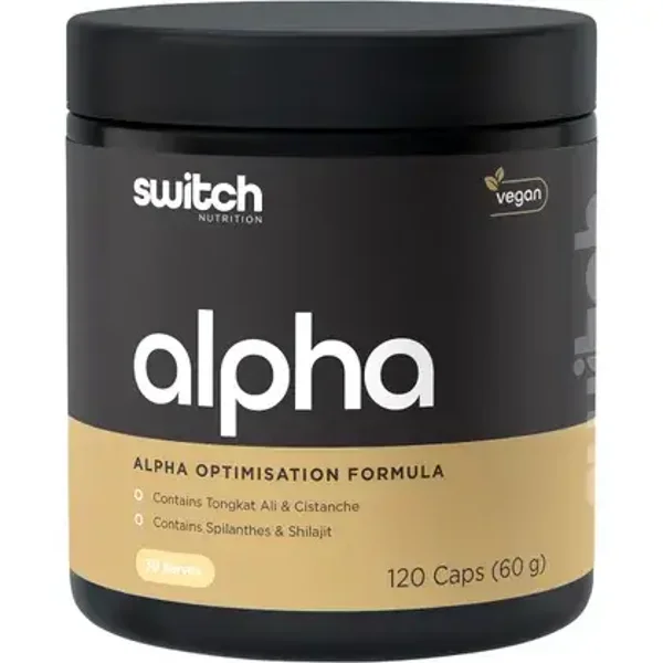 Switch Nutrition Alpha Male Support Formula 120 Caps