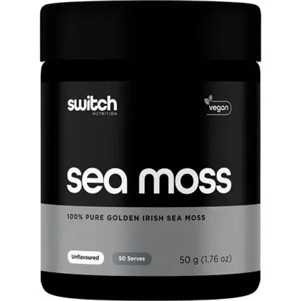 Switch Nutrition 10:1 Organic Sea Moss 100% Pure Golden Irish Sea Moss