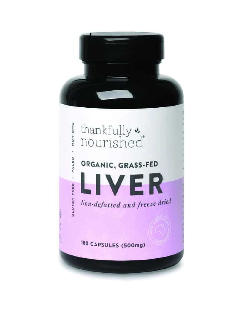 Thankfully Nourished Australian Organic Liver 180caps