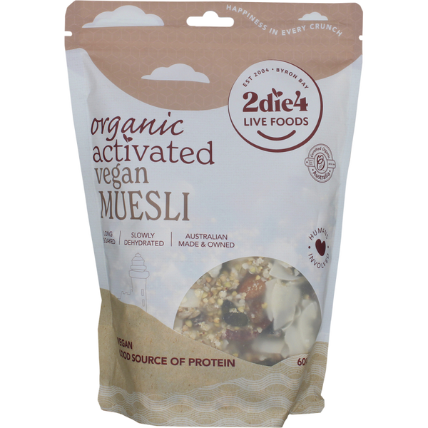 2DIE4 LIVE FOODS Organic Activated Muesli Vegan