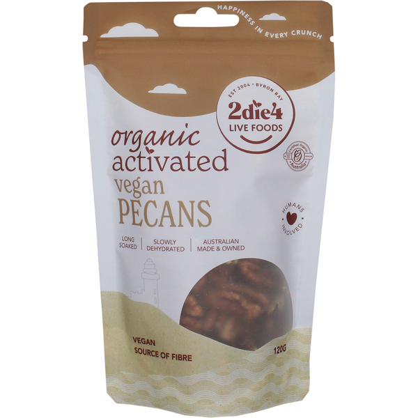 2DIE4 LIVE FOODS Organic Activated Pecans VEGAN