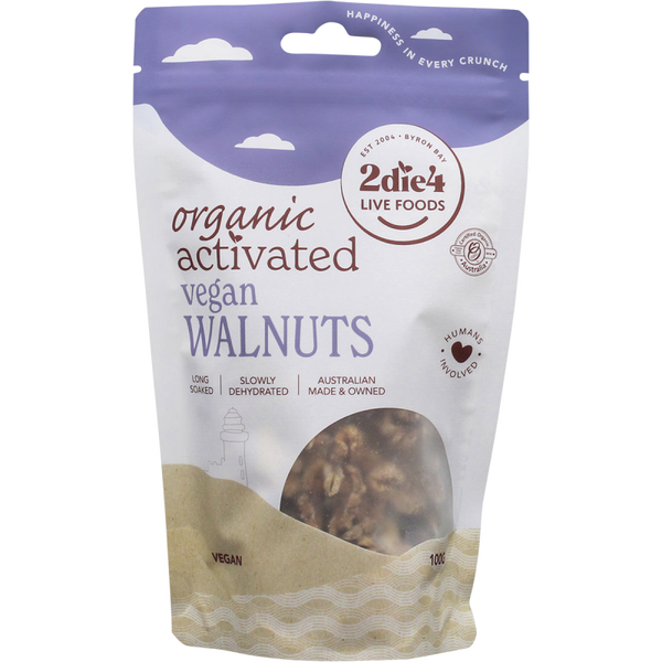 2DIE4 LIVE FOODS Organic Activated Walnuts Vegan