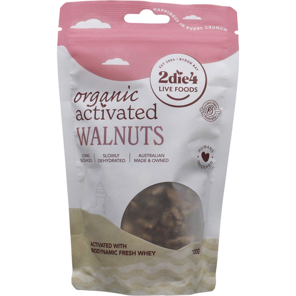 2DIE4 LIVE FOODS Organic Activated Walnuts with Fresh Whey