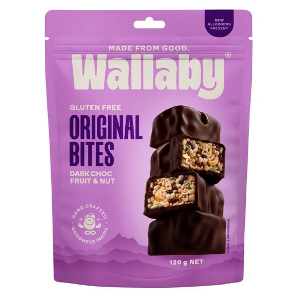 Wallaby Bites Dark Chocolate Fruit&Nut 120g