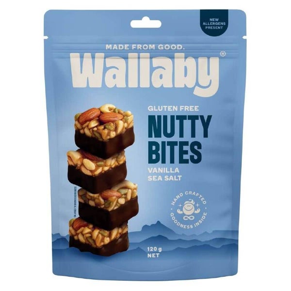 Wallaby Nutty BiteS Sea Salt G/F 120g