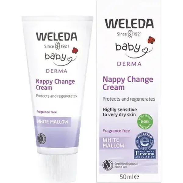 Weleda Baby Nappy Change Cream White Mallow Fragrance Free 50ml