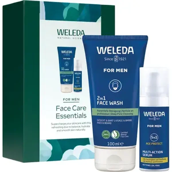 Weleda Face Care Essentials For Men 2pk
