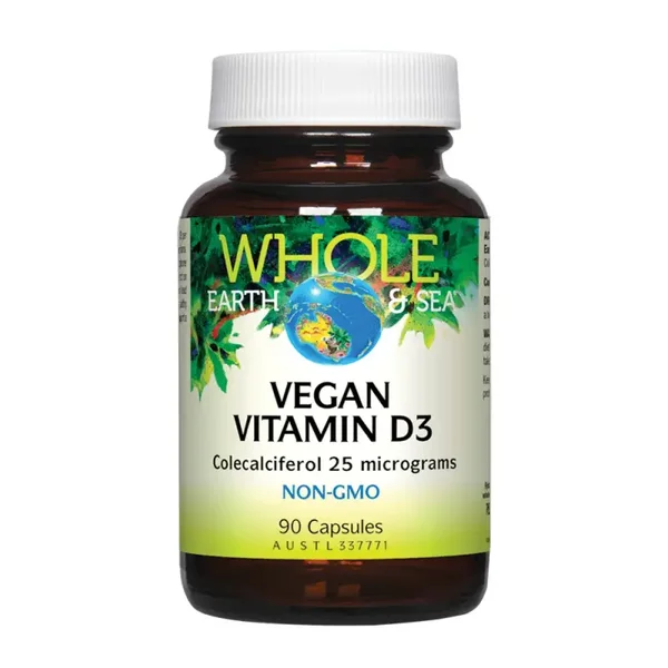 Whole Earth & Sea Vegan Vitamin D3 90caps