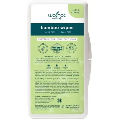 Wotnot Natural Baby Wipes with Case 20pk