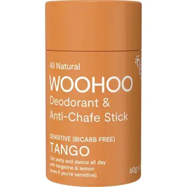 Woohoo Body Deodorant TANGO Sensitive Bicarb Free 60g