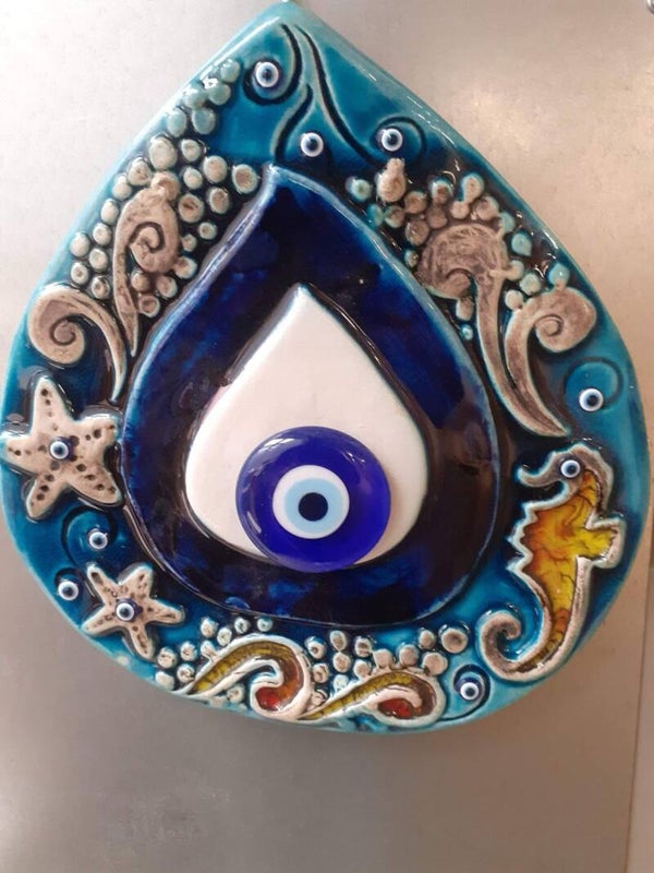 Décoration murale Nazar en céramique /Nazar Duvar Süsü