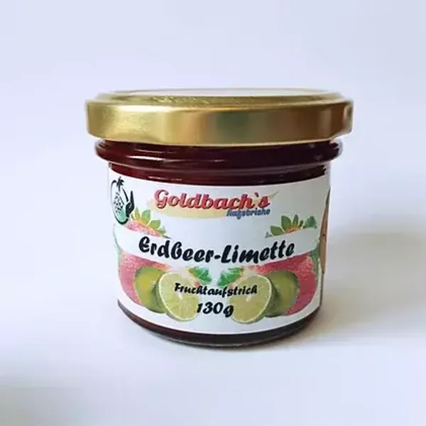 Erdbeer-Limette-Fruchtaufstrich