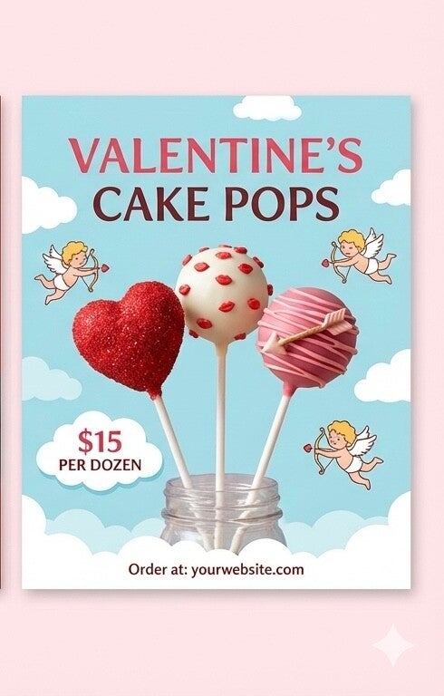 Valentines cake pops