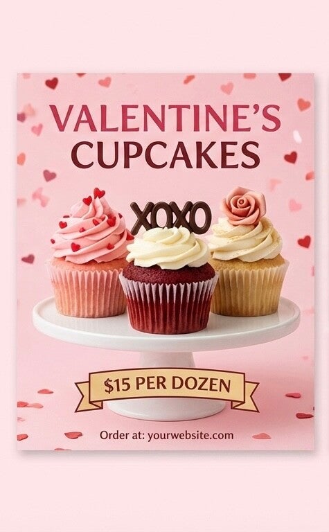 Valentines cupcakes