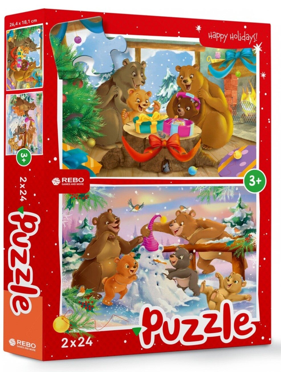 Happy holidays puzzel 2 x 24