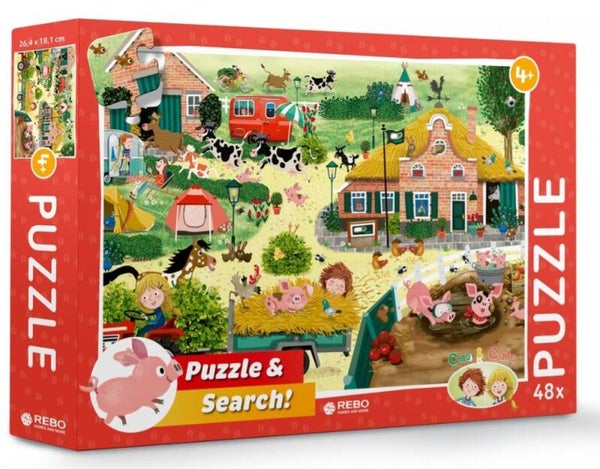 Puzzel en zoek Cas en Cato