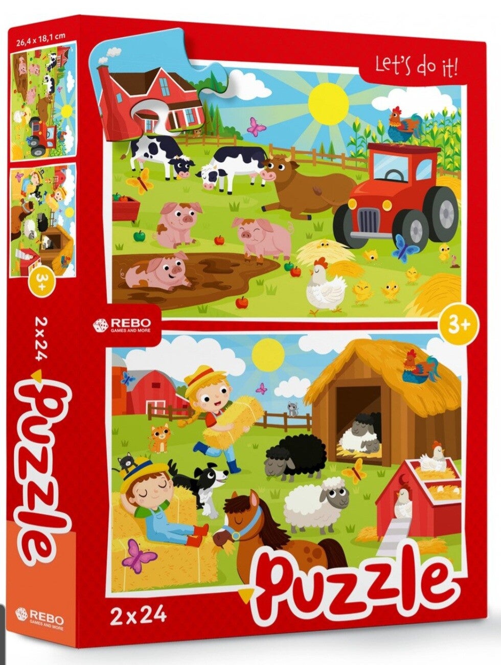 Boerderij puzzel 2x24