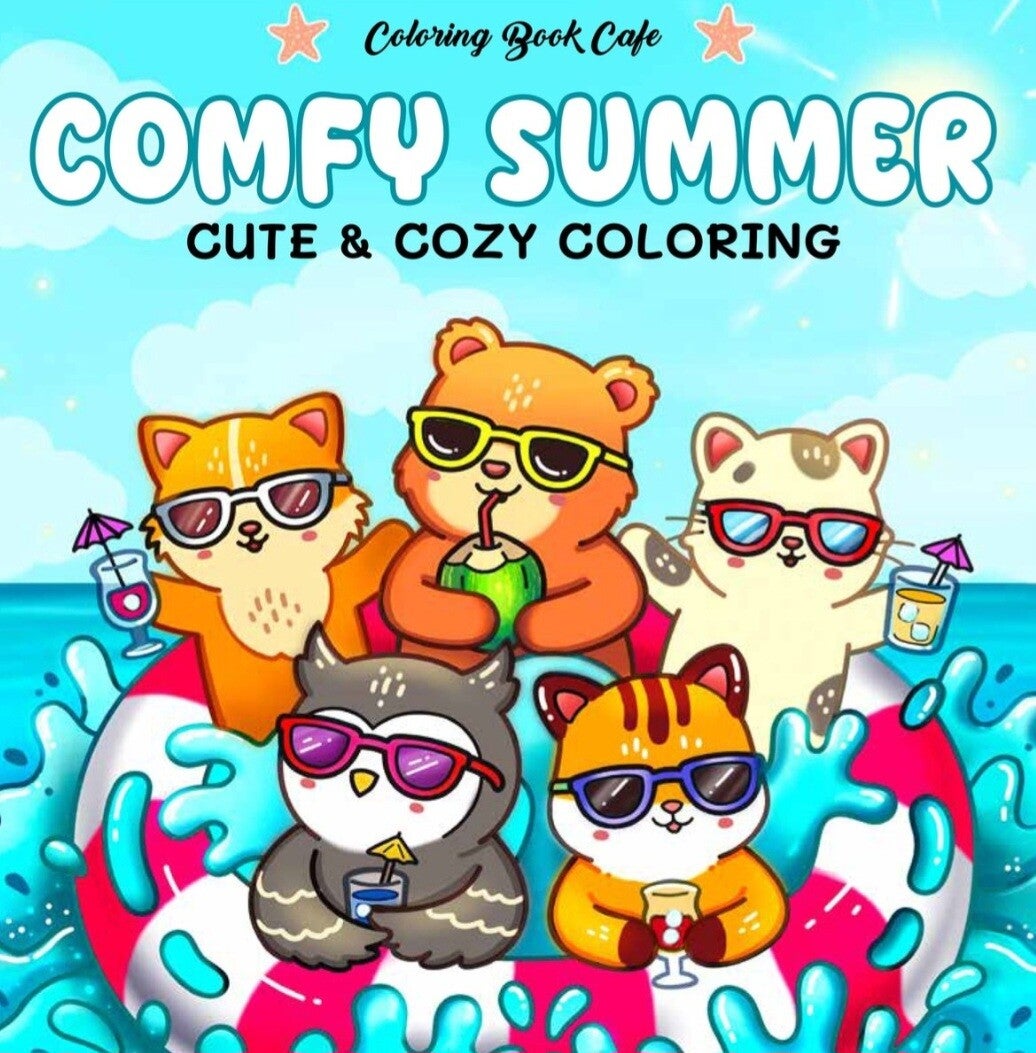 Comfy Summer Cute & Cozy Coloring