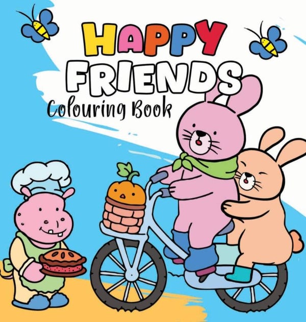 Happy Friends colouring book