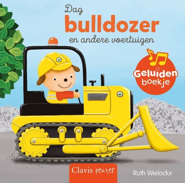 Dag bulldozer en andere voertuigen geluidenboek