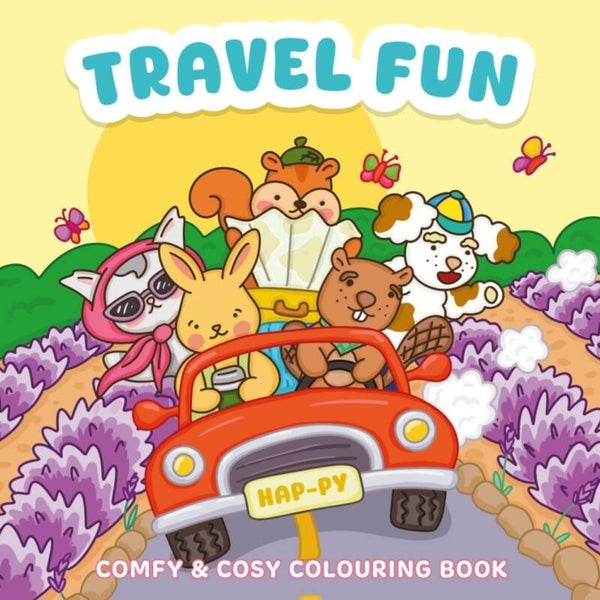 Travel fun comfy & cosy colouring book