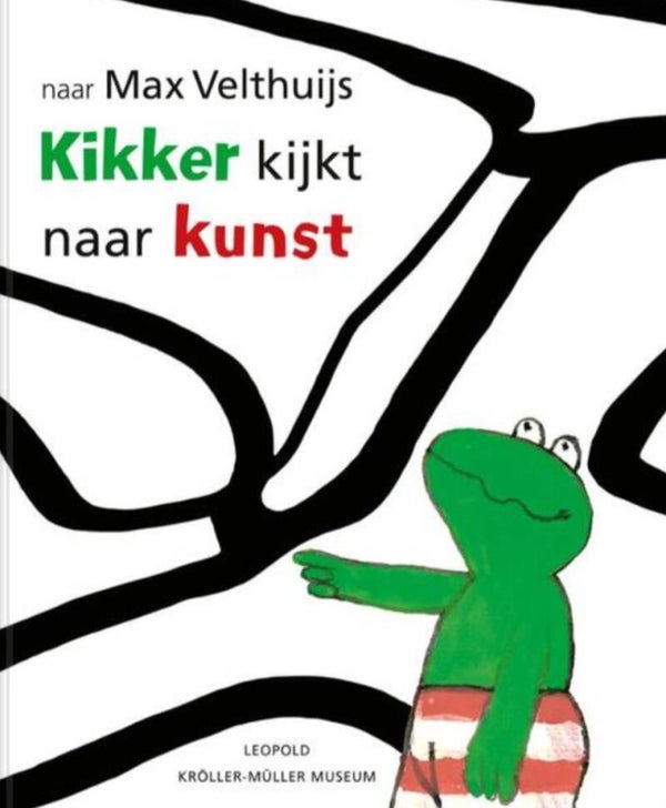 Kikker kijkt naar kunst