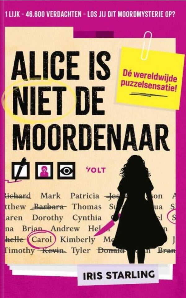 Alice is niet de moordenaar