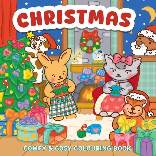 Christmas comfy & cosy colouring book