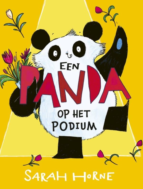 Een panda op het podium