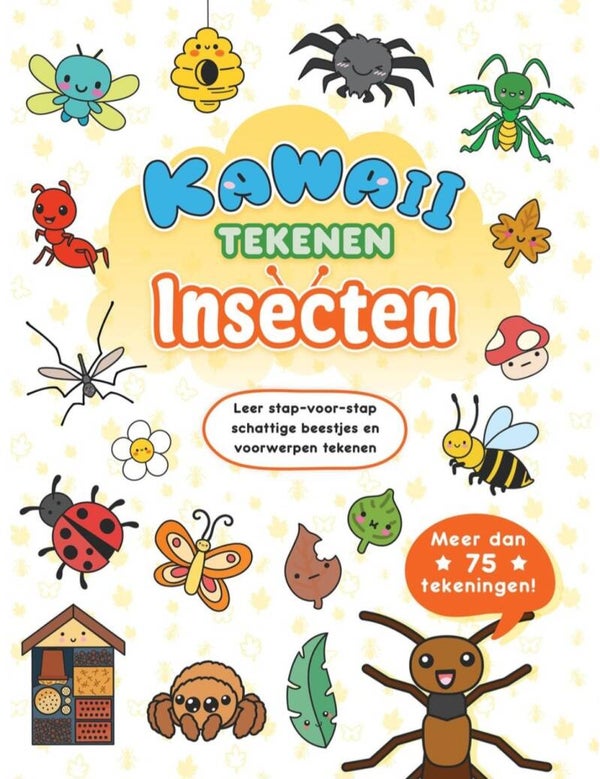 Kawaii tekenen insecten
