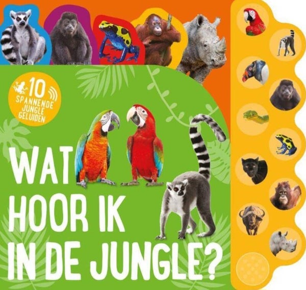 Wat hoor ik in de jungle? Geluidenboek