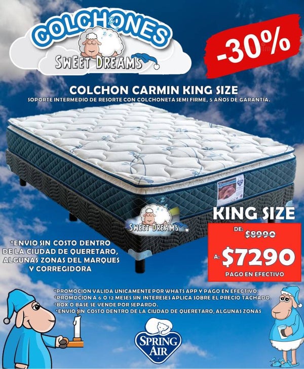 COLCHON CARMIN KING SIZE (MAYO)