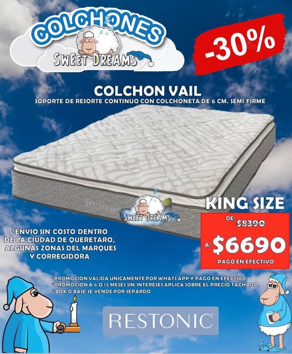 COLCHON VAIL KING SIZE (MAYO)