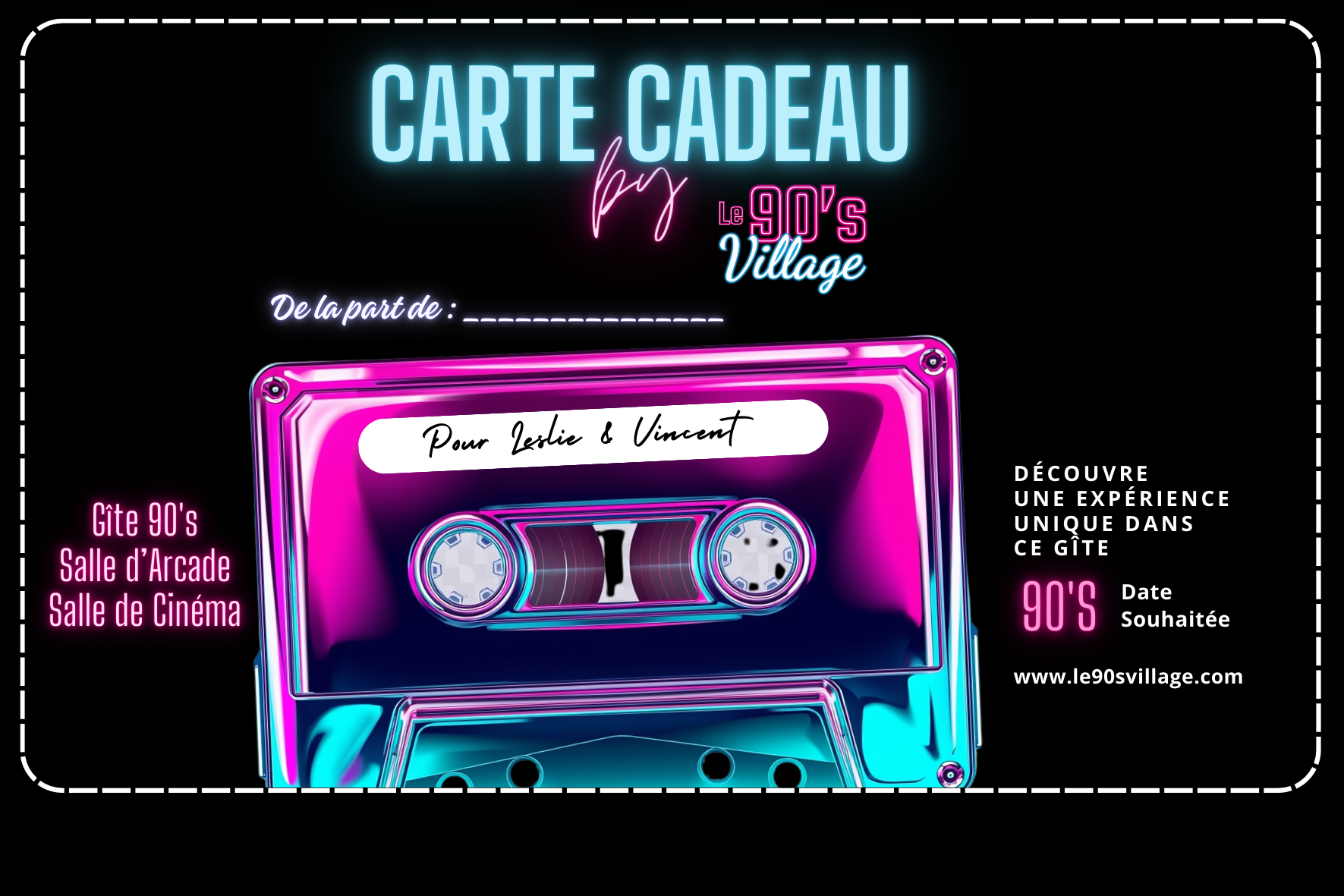 Carte cadeau le 90's Village