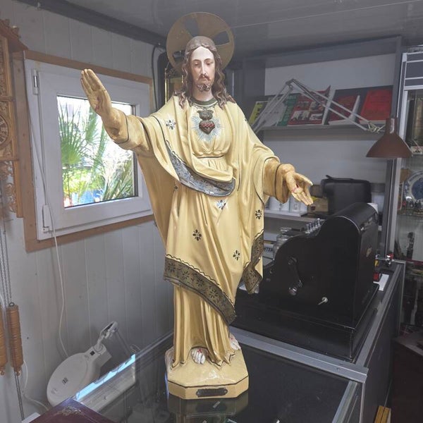 groot Antiek  Jezus beeld